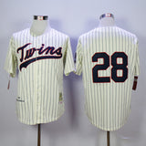 Minnesota Twins #28 Bert Blyleven Twins 28 Off-White 1970 Retro