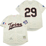 Minnesota Twins #29 Twins 29 Off-White Black 1969 Retro