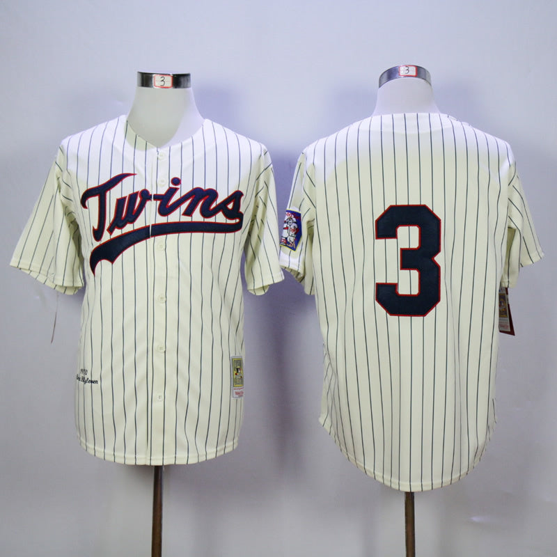 Minnesota Twins #3 Harmon Killebrew Twins 3 Off-White 1969 Retro