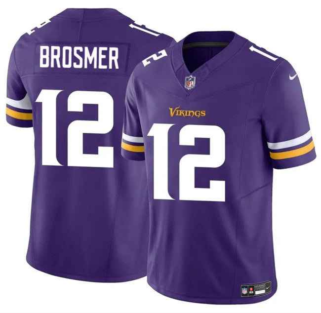 Minnesota Vikings #12 Max Brosmer Purple 2025 F.U.S.E. Vapor Untouchable
