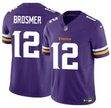 Minnesota Vikings #12 Max Brosmer Purple 2025 F.U.S.E. Vapor Untouchable