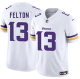 Minnesota Vikings #13 Tai Felton White 2025 Draft F.U.S.E. Vapor Untouchable Limited