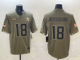 Minnesota Vikings #18 Justin Jefferson Salute