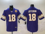 Minnesota Vikings #18 Justin Jefferson Vikings Retro V3 Style 3