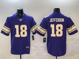 Minnesota Vikings #18 Justin Jefferson Vikings Retro V3 Style 4