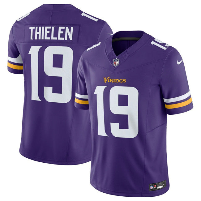 Minnesota Vikings #19 Adam Thielen Purple 2024 F.U.S.E. Vapor Untouchable