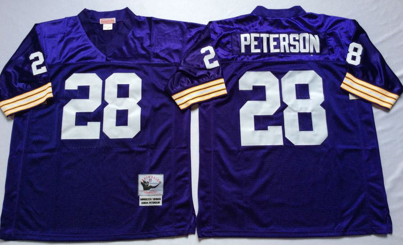 Minnesota Vikings #28 Adrian Peterson Throwback Style 1