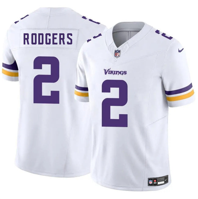 Minnesota Vikings #2 Isaiah Rodgers White 2025 F.U.S.E. Vapor Untouchable