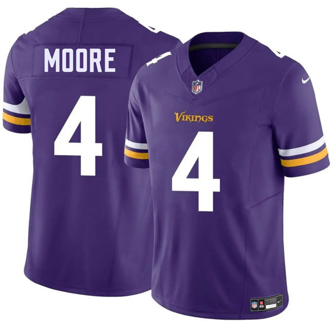 Minnesota Vikings #4 Rondale Moore Purple 2025 F.U.S.E. Vapor Untouchable