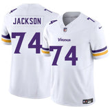 Minnesota Vikings #74 Donovan Jackson White 2025 Draft F.U.S.E. Vapor Untouchable