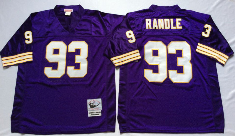 Minnesota Vikings #93 John Randle Throwback Style 1