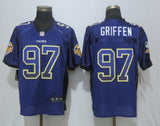 Minnesota Vikings #97 Everson Griffen Drift Fashion Purple Elite Jersey