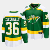 Minnesota Wild #36 Mats Zuccarello 2023-24 Alternate Green Breakaway Player Jersey