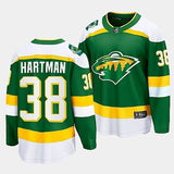 Minnesota Wild #38 Ryan Hartman 2023-24 Alternate Green Breakaway Player Jersey