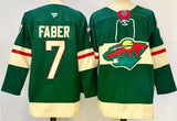 Minnesota Wild #7 Brock Faber Style 3