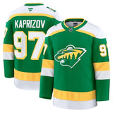 Minnesota Wild #97 Kirill Kaprizov Alternate Premium Jersey - Green