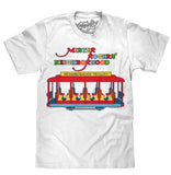 Mister Rogers' Neighborhood Trolley Logo T-Shirt - White