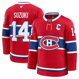 Montreal Canadiens #14 Nick Suzuki Home Premium Jersey - Red