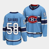 Montreal Canadiens #58 david-savard-blue-special-edition-2.0-breakaway-player-jersey Style 2