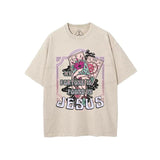 My Fortune Is Found In Jesus Comfy T-Shirt Pure Cotton Fabric Casual Streetstyle Crew Neck Short Sleeve Soft-Washed T-Shirt Trendy Tops for Women for Men, Perfect Gift