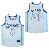 NBA8-24 Blue Front Legend Back MISS YOU