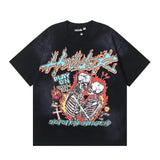 NEW Hell Studios Star skeleton Play on printing tee Men's Short sleeved T-shirt