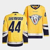 Nashville Predators #44 kiefer-sherwood-yellow-2022reverse-retro-2.0-authentic-primegreen-jersey_conew1