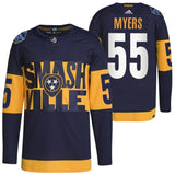 Nashville Predators #55 philippe-myers-predators-navy-2022-stadium-series-primegreen-authentic-jersey