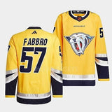 Nashville Predators #57 dante-fabbro-yellow-2022reverse-retro-2.0-authentic-primegreen-jersey_conew1