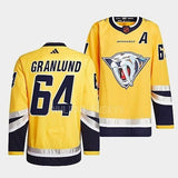 Nashville Predators #64 mikael-granlund-yellow-2022reverse-retro-2.0-authentic-primegreen-jersey_conew1