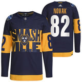 Nashville Predators #82 tommy-novak-predators-navy-2022-stadium-series-primegreen-authentic-jersey