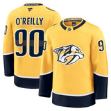Nashville Predators #90 Ryan O'Reilly Home Premium Jersey - Yellow
