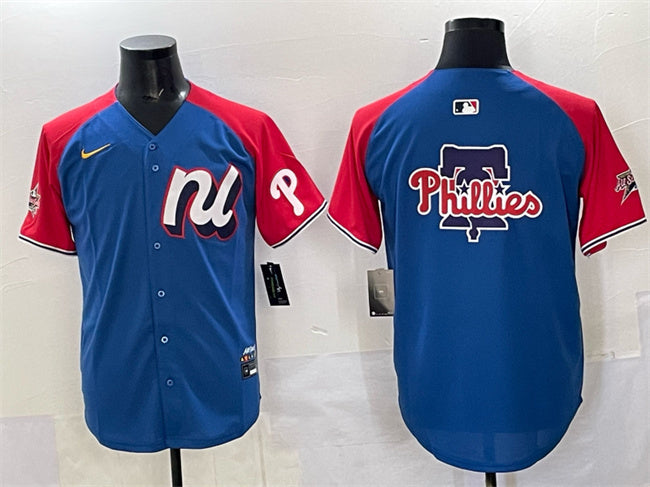 National League Philadelphia Phillies Team Big Logo Blue Red Alternate 2025