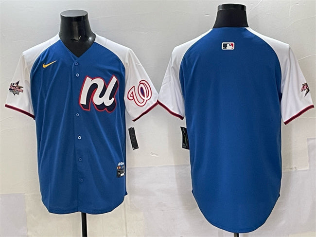 National League Washington Nationals Blank Blue Alternate 2025 All-Star Edition