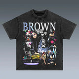 New Popular Chris Brown Signature T-shirt Cotton Unisex Shortsleeve T-Shirt Comfort Lady Underwear Top Shortsleeve