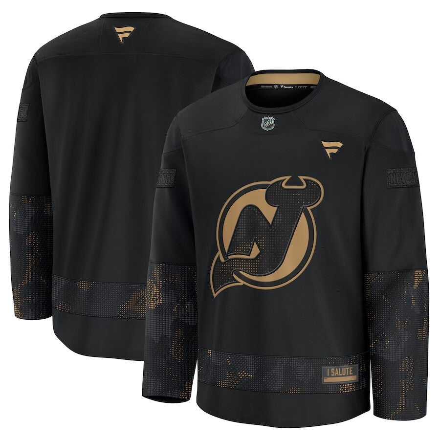 New Jersey Devils 2024 Military Appreciation Practice Jersey - Black