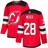 New Jersey Devils #28 Timo Meier Red