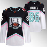 New Jersey Devils #86 Jack Hughes 2023 NHL All-Star Black Eastern Conference Jersey