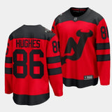 New Jersey Devils #86 Jack Hughes 2024 NHL Stadium Series Jersey Red