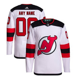 New Jersey Devils adidas Away Custom Primegreen Authentic Pro Jersey – White