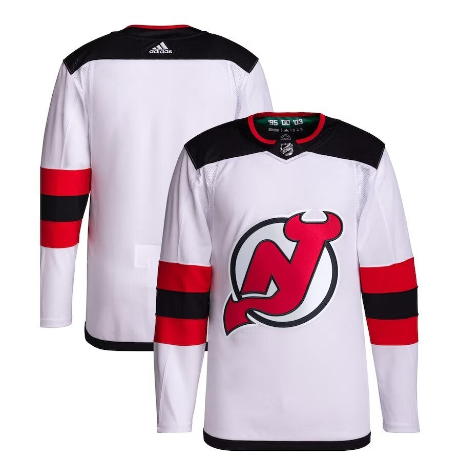 New Jersey Devils adidas Away Primegreen Authentic Pro Jersey – White