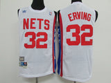 New Jersey Nets #32 Erving Nets 32 # J Dr. J - Irving Retro White