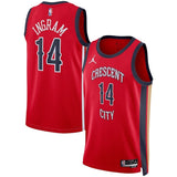 New Orleans Pelicans #14 Brandon Ingram Unisex Swingman Jersey - Red - Statement Edition
