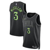 New Orleans Pelicans #3 CJ McCollum Unisex 202324 Swingman Jersey - Black - City Edition
