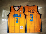 New Orleans Pelicans #3 Chris Paul Hornets 3 Retro Yellow Paul Style 3