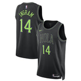 New Orleans Pelicans #4 Brandon Ingram Unisex 202324 Swingman Jersey - Black - City Edition