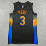 New Yok Knicks #3 Josh Hart 26 Knicks 3 Black Statement Edition Style 1