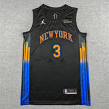 New Yok Knicks #3 Josh Hart 26 Knicks 3 Black Statement Edition Style 2