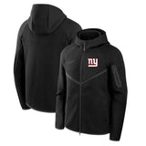 New York Giants Black Tech Fleece Full-Zip Windrunner Hoodie