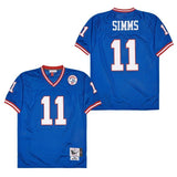 New York Giants #11 Phil Simms Giants simms 11 Blue Style 3